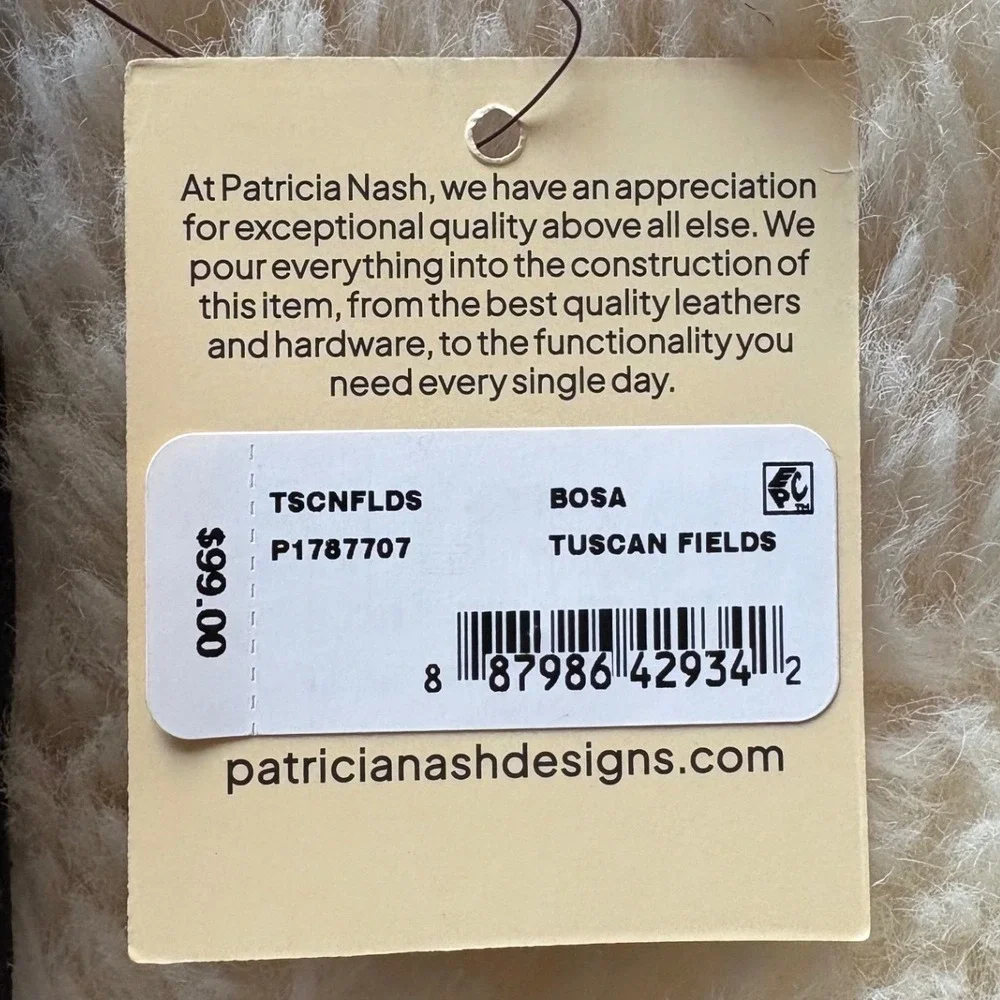 Patricia Nash Bosa Wallet Tuscan Field Floral Leather RFID Tri-fold P1787707 NEW - Picture 4 of 5